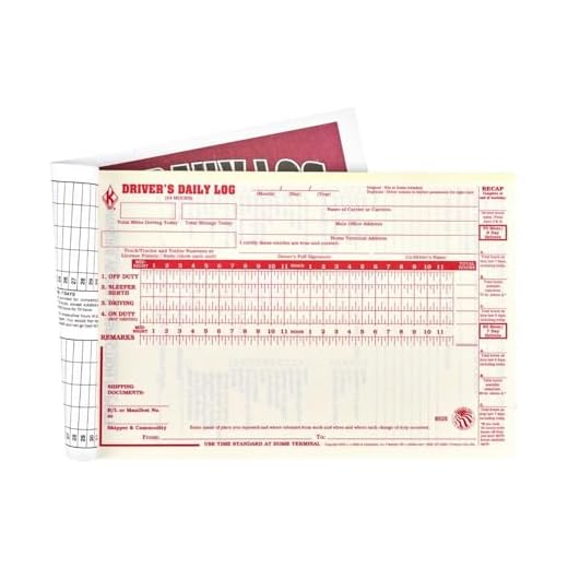 Driver Daily Log Book 10-pk. with Detailed Driver Vehicle Inspection Report & Daily Recap - Book Format, 2-Ply with Carbon, 8.5" x 5.5", 31 Sets of Forms Per Book