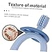 Didiseaon 2pcs Rotating Brush Toothbrush Soft Bristles Molar Cleaning Toy Ergonomic Design
