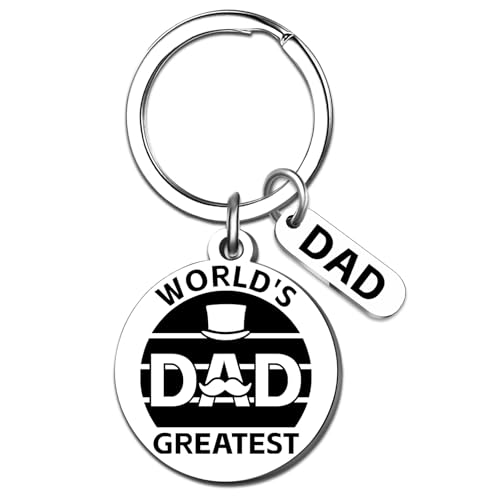 EoffIvan Fathers Day Gift for Dad World’ s Greatest Dads Keychain Fathers Day Gift Ideas from Daughter Son Best Dad Ever Gifts Anniversary Birthday Gifts