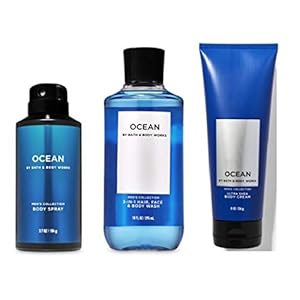 Bath and Body Works – Ocean – For Men – 3 pc Bundle – (2020 Edition)