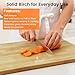 Unfinished Birch Solid Hardwood Butcher Block Countertop Cutting Board for DIY, Wood Table Top, Washer Dryer Counter Top, Butcher Block Work Bench Top for Desk 2ft. L x 25