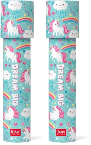 LEGAMI Kaléidoscope - Jeu éducatif pour Enfants, Ø 4,5 cm, thème Licorne - Couleur - KAL0001 - All ETA (Lot de 2)