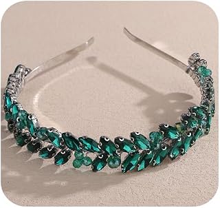 Rhinestone Headband Elegant Crystal Beads Rhinestone Hair Crown Crystal Hair Tiara Wedding Headband Bridal Hairband for Brides Bridesmaid