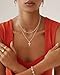 GRCLD Cross Necklace for Women Dainty Silver Plated Layered Cross Pendant Necklace Stack Simple Trendy Cute Charm Choker Necklaces Jewelry Gift for Women Her (Silver CZ Set)