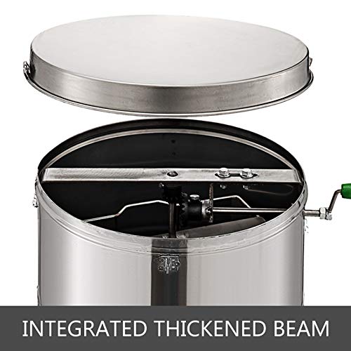 Bestequip Manual Honey Extractor 2 Frame Bee Extractor Stainless Steel Honeycomb Spinner Crank Beekeeping Equipment #TOP4