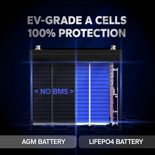 Image of LiTime 12V 100Ah Xtra-Mini Bluetooth Trolling Motor LiFePO4 Battery, 12 Volt MINI Small Lithium Batteries, Up to 15000 Deep Cycle, 100A BMS for RV, Camper, Travel Trailers, Boat, Yacht, Kayak (2-Pack)