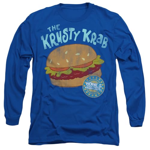 T-shirt Bob l'Éponge Krusty Krab manches longues mixte en coton confortable