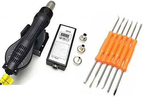 Soldering 8858 portable BGA rework soldering station hot and cold fan hair dryer welding desoldering tool 60W thermostat electric iron set - (Power: 60W, Color: B, Plug Type: EU)