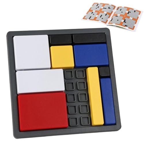 Mppchhn Logic Brain Teaser Puzzles for Kids,Intelligence Toy with 4 Difficulty Levels - Brain Challenging Puzzle Game,for Kids Teens Adults School Office Travel Camping Picnic