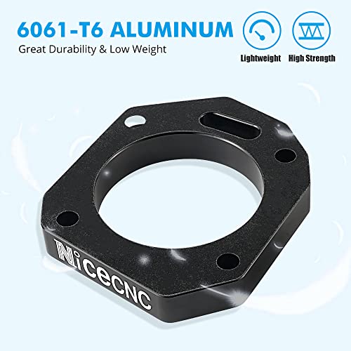 Nicecnc K20 K24 Rbc Rrc Dual Throttle Body Adapte 62Mm 70Mm Compatible With Honda Civic Si Integra Type R Civic Type R, Compatible With Acura Rsx Type S K20Z1 K20A1 K20A2 K24A K20A3 #TOP2