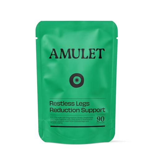 Restless Leg & Night Cramp Relief Supplement – 5-in-1 Formula with Magnesium Glycinate & Citrate, Vitamin B6, B12 & D3 - Restless Legs Syndrome Support– 90 Vegan Capsules (UK Made)