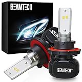 BEAMTECH H13 Bulbs, 9008 Fog Bulbs 300% Brighter Fanless Adjustable Base, Pack of 2