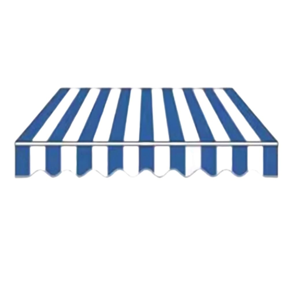 Tissu de rechange rétractable et robuste bleu 4x2m pour abri de terrasse manuel