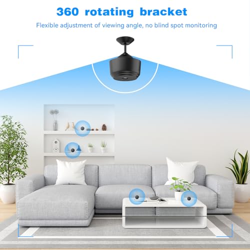 ZDO Minicâmera, câmera WiFi sem fio, câmera de segurança doméstica 4K, câmera WiFi, câmera inteligen