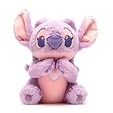 Disney Store Official Baby Angel Soft Toy, Lilo & Stitch, 27cm / 11", Pink Baby Alien Plush with Removable Blanket, Suitable from Birth, 0+ - Image 4