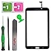 SlyPry for Samsung Galaxy Tab 3 7.0 P3210 T210 Black Touch Screen Digitizer Panel Glass Replacement Part + PreInstalled Adhesive with SlyPry Tools kit