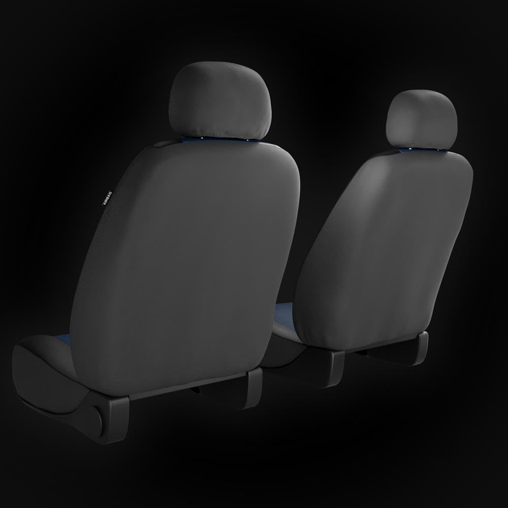 Mossa Fundas Asientos Coche aptas para Renault Kangoo 1997-. 2XL-BL | I, II, III - Furgoneta