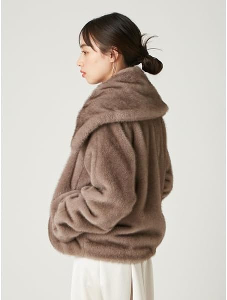 Amazon | [フレイ アイディー] ECOPELビッグカラーショートジャケット