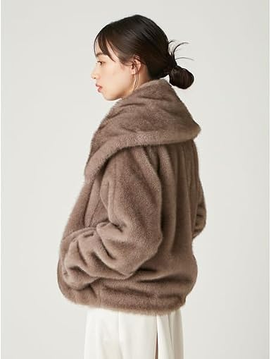 Amazon | [フレイ アイディー] ECOPELビッグカラーショートジャケット