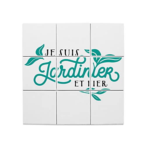 Carreaux Céramique Décoratif Idée Cadeau Jardinier Fier