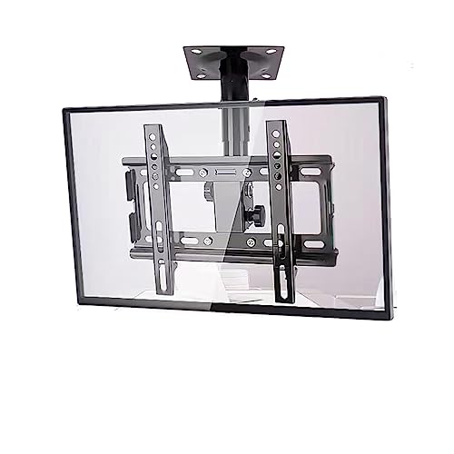 HPTHLY Universal Tv Stand, Universal Tv Stand Tv Stand Tv Bracket Mobile Tv Stand For 32-75 Inch Tvs, Height Adjustable Rolling Tv Cart With Media Shelf And Wheels, Holds Up To 286Lb