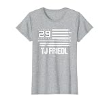 USA Flag Bat TJ Friedl Cincinnati Baseball MLBPA T-Shirt
