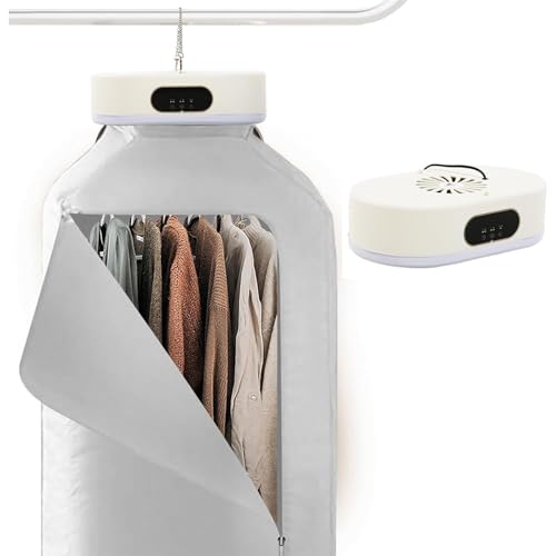 WXJHNYBS Foldable Heated Clothes Airer, 3 Geer Adjustment Electric Airer Cover Energy Saving Heated Airer Clothes Dryer Rainy Weather - Image 7