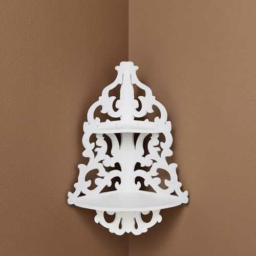 EPICASA Decorative Corner Wall Shelf | MDF Wooden Wall Mounted Sh...