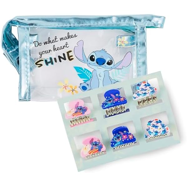 Disney Lilo Stitch zestaw spinek do włosów i torba podróżna VS701081L.PH wielobarwny Torba podróżna