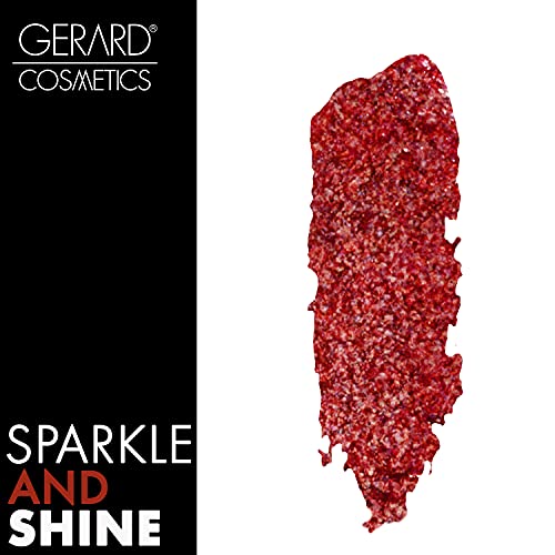 Gerard Cosmetics Glitter Lipstick - Highly Pigmented Formula Gives Metallic Finish - Glides Smoothly - Comfortable And Long-Lasting - Wear Alone Or Layered Over Another Hue - Cupid - 0.14 Oz #TOP2