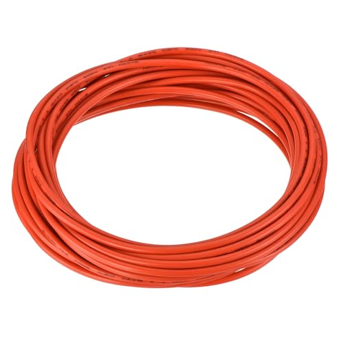 MECCANIXITY 16AWG Stranded PVC Hookup Wire, UL1015 600V 7.5m/25ft Tinned Copper Electrical Wire Orange 221 F for Internal Connecting