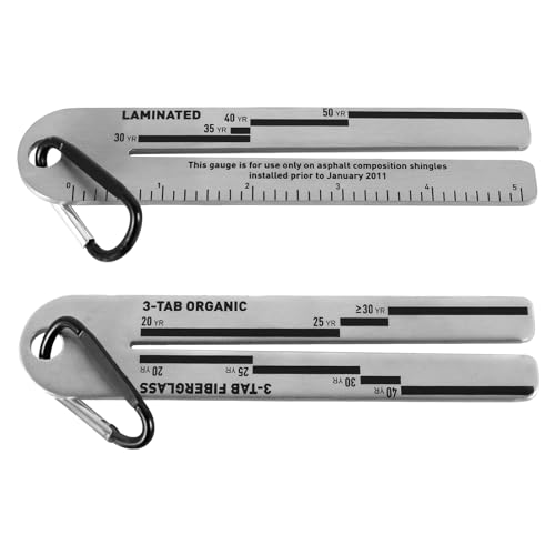 OKYMOTOR Shingle Gauge 2-Pack Roof Pitch & Thickness Tool
