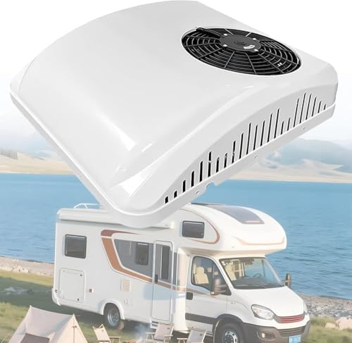 RV Rooftop Air Conditioner - DC Cooling & Heating Unit for Trucks, Motorhomes & Campers - High Efficiency AC System for Ultimate Comfort on The Road