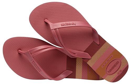 Havaianas Chinelo feminino com estampa elegante, Pau Brasil, 4.5/5 UK