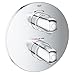 Price comparison product image GROHE 19985000 Grohtherm 1000 Thermostatic Shower Control Trim with 2-Way Diverter (Head or Hand Shower) for Rapido T Concealed Thermostat