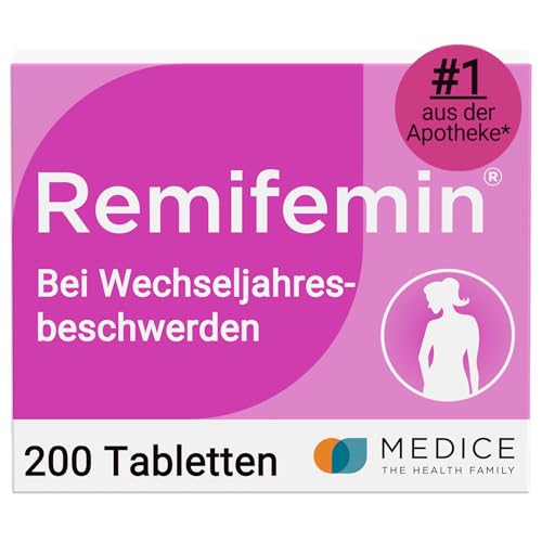 Remifemin 200 Tabletten - Medikament für Wechseljahre - bei leichten bis mittleren Wechseljahresbeschwerden - hormonfrei - pflanzliches Arzneimittel