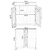EUGAD Mueble de Baño Armario Bajo Lavabo Mueble para Debajo de Lavabo...