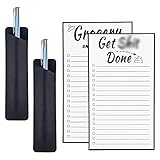 2 Pieces Magnetic Grocery List Notepad Funny Fridge Notepad Memo Notepad Refrigerator To-Do List...
