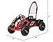 MotoTec Mud Monster Kids Electric 48v 1000w Go Kart Full Suspension Red