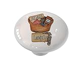 Laundry Day Ceramic Drawer Knob