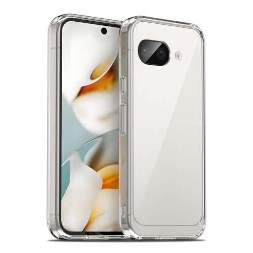 Image of Case for Google Pixel 9a, Military Grade Drop Protection Phone Case, Yellowing Resistant, Anti-Scratch Hard PC Back, Shockproof Hard Ultra-Thin Protective Cover, Clear