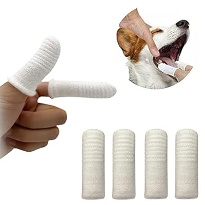 HJSDFC 4Pcs Dog Finger Toothbrush,Finger Toothbrush Dog,Dog Toothbrush,Cat Dental Care,Cat Toothbrush,Dog Teeth Cleaning