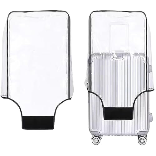 TEYUN Clear PVC Suitcase Cover Protectors, Protective Luggage Cover for Travel (18 inch)