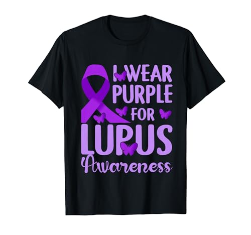 I Wear Purple For Lupus Awareness Men Women Purple Lupus T-Shirt