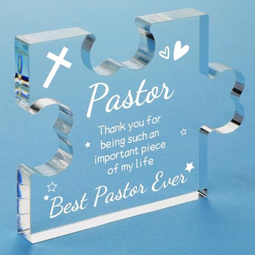 Image of Heart shaped plaque gift (Pastor)