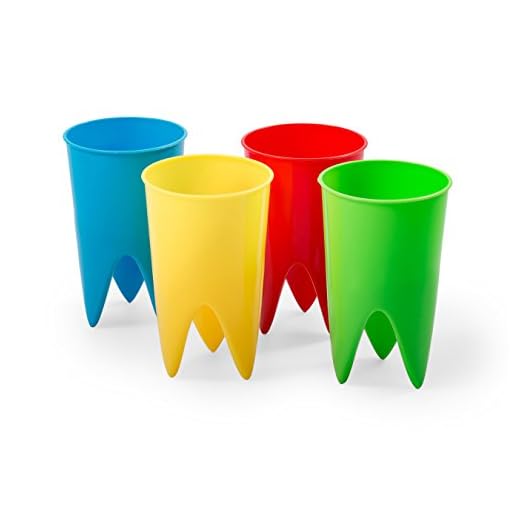 Camco Beach Cup Holders- Conveniently Mount in Sand To Secure Your Drinks - Prevents Loss, Holds Bottles, Cans, Cups, Phones and More, Shielding Them From Sand- 4 Pack (51953)