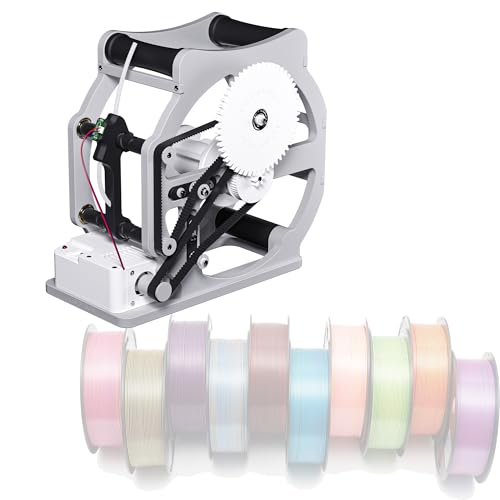 Récupérateur automatique de filament 3D avec démarrage et arrêt intelligents, enrouleur de bobine électrique pour un acheminement net des fils sans nœuds...