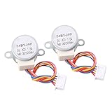 sourcing map 2Stk 24BYJ48 DC 5 V Reduktion Schrittmotor 4 phasig 5 Draht 1/64 Untersetzungsverhältnis