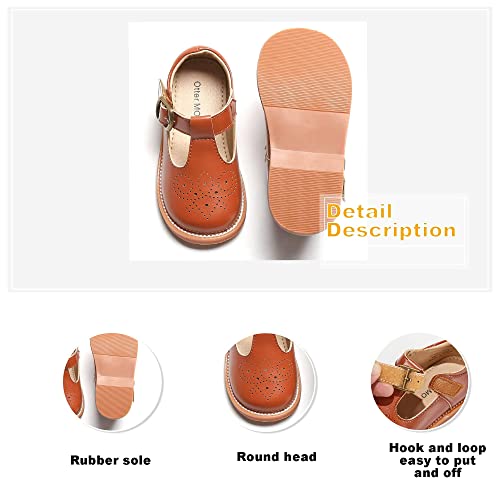 Otter Momo Girl's T-Strap School Uniform Dress Shoe Size 5 Mary Jane Flat #TOP1