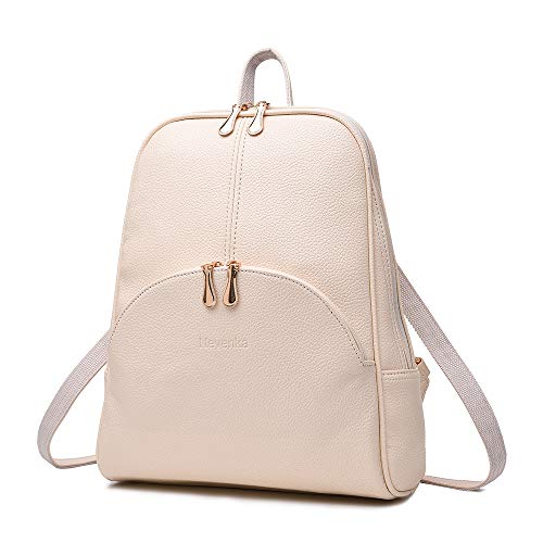 Nevenka Mochila Mujer  Portátil de Cuero PU Bolsa Casual para Escuela  Oficina  Viajes